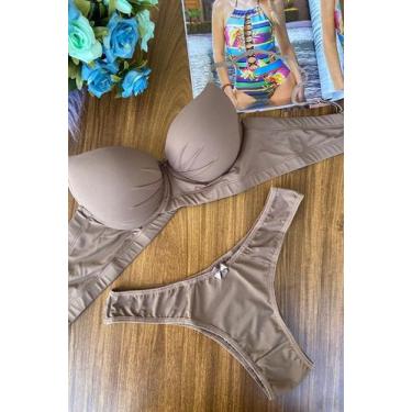 Imagem de Conjunto Top e Calcinha Básico em Microfibra - DELICADAS MODA ÍNTIMA, 