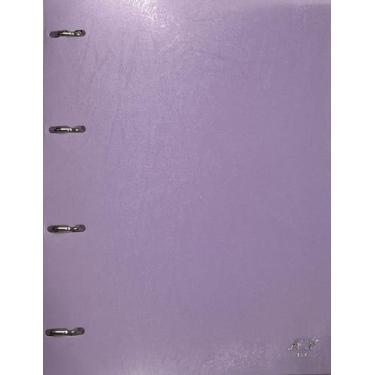 Imagem de Caderno Fichário Argolado A4 Teen Cores Pasteis ACP, Lilas