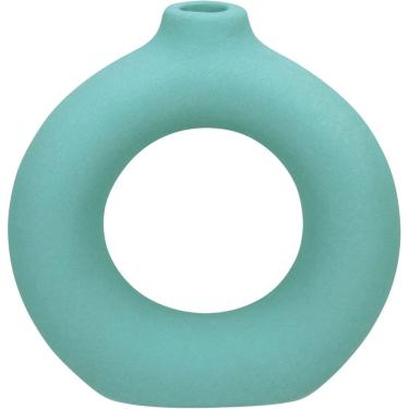 Imagem de CASTIÇAL PORTA VELA SUPORTE HOME&CO CERÂMICA 19x18x5cm VERDE