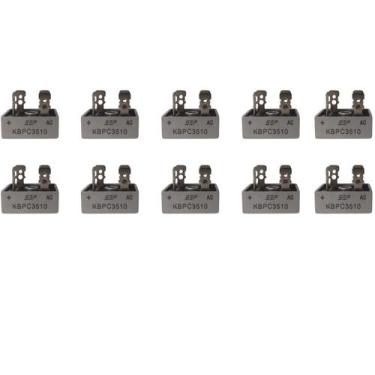 Imagem de Kit C/ 10 Pontes Retificadora Diodo Kbpc 3510 35a - 1000v - SEF