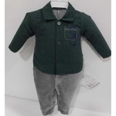 Imagem de Macacão Longo Cotelê Bebê Menino Inverno Le Bhua Paraiso 454 - Le Bhua