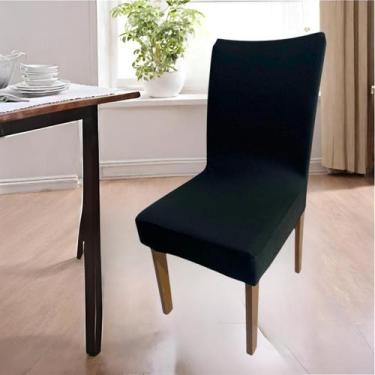 Imagem de Kit 4 Capa Para Cadeiras Jantar Malha Com Elástico  - MC Decorações, P