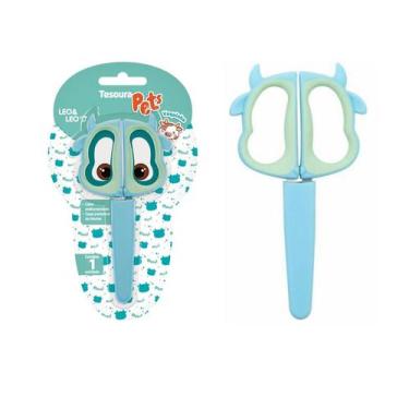 Imagem de Tesoura Escolar Pets 13cm Leo&Leo, VAQUINHA