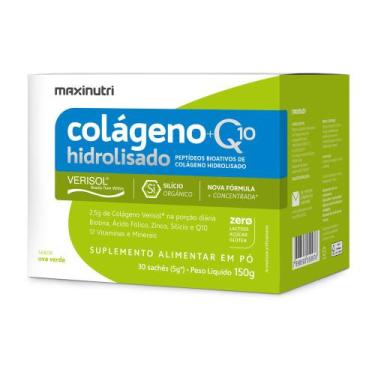 Imagem de Colágeno Verisol Sachês Uva Verde 30x5g + Q10 Maxinutri