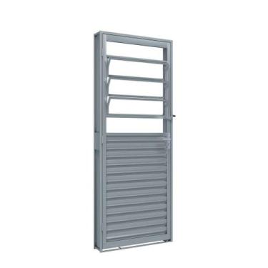 Imagem de Porta de Giro de Aço com Báscula 215 x 85 x 6,5 cm Esquerda Riobras