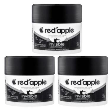 Imagem de Kit 3 Desodorante Em Creme Invisible 55G - Red Apple
