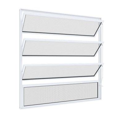 Imagem de Janela de Alumínio Basculante 80 x 80 x 3 cm Riobras