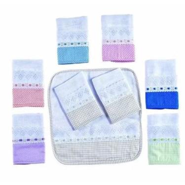 Imagem de Fralda de Boca Estampada para Bebê 03 Peças - Diversas Cores - Happy B