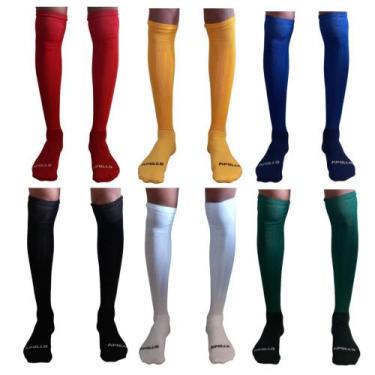 Imagem de Kit Com 03 Pares Meião Futebol Masculino Adulto PROFISSIONAL Atoalhado