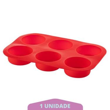 Imagem de Forma Silicone Antiaderente 6 Cavidades Cupcakes Sortida - QUALITY HOU