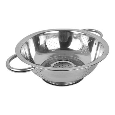 Imagem de Escorredor De Macarrão Massa Inox Com Alça Multiuso 23cm - TopÚtil, TO