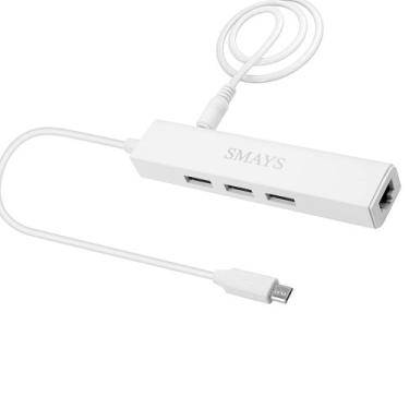 Imagem de Adaptador Ethernet c/ Hub USB p/ Roku 4K+ (2021) - Adic. Internet Fio 