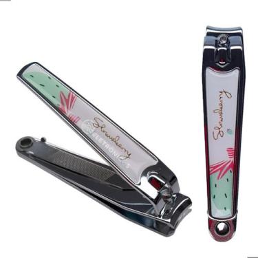 Imagem de Alicate de Unha Grande com Lixa Profissional Cortador Inox Estampado c