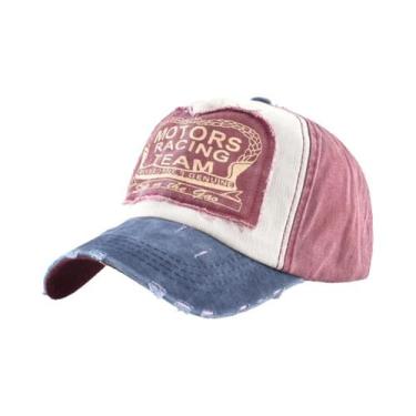 Imagem de Boné Snapback Unissex Vintage de Algodão  Chapéu Hip Hop com Remendo d