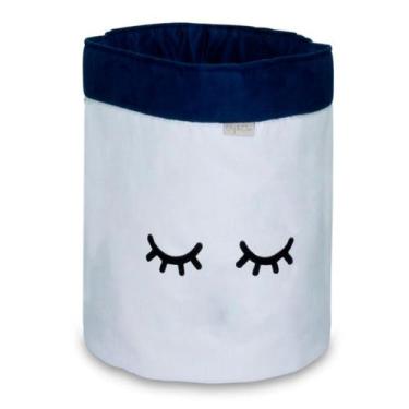 Imagem de Cesto Organizador Para Brinquedos  - Bebê & Enxoval, Cílios Cru/Marinh
