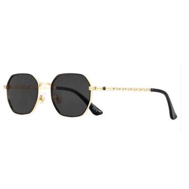 Imagem de Óculos de sol Feminino hexagonal Moda Classica Retro com Proteção Uv40