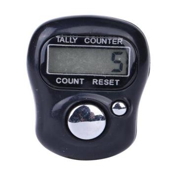 Imagem de Anel Contador Digital Tela Lcd 5 Dígitos Portátil - Topmixshop, Preto