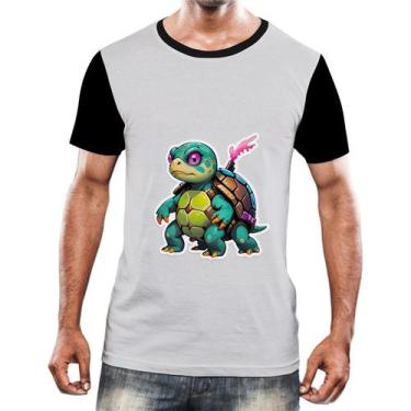 Imagem de Camiseta Camisa Tshirt Animais Cyberpunk Tartarugas Réptel 2 - Enjoy S