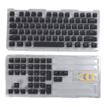 Imagem de Vomeko 113 teclas PBT teclas, teclas de teclado mecânico mudo de altura original DIY profissional, para 61 64 68 72 82 84 87 104 108 teclas teclado mecânico (Nero)