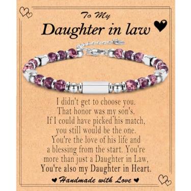 Imagem de Presentes de Dia das Mães para Esposa, Mãe, Avó, Nova Mãe, Bônus, Mãe, Irmã, Cachorro, Tia, Madrasta, Sogra, Namorados, Mãe, Cunhada, Pulseiras de Contas Presente para Mulheres Meninas, 6.7, Pedra,