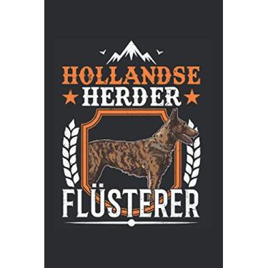 Imagem de Hollandse Herder Notizbuch: Hollandse Herder Flüsterer Holland Schäferhund / 6x9 Zoll / 120 gepunktete Seiten Seiten