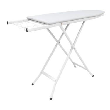 Imagem de Mesa Tábua de Passar Roupas Extra Forte Com Tecido Resistente Branca