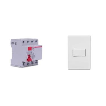 Imagem de Kit Steck IDR 63A + Interruptor Simples Branco