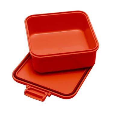 Imagem de Pote Hermético Resistente Plástico 750ml Marmita Com Tampa Porta Mantimentos Empilhável (Coral)