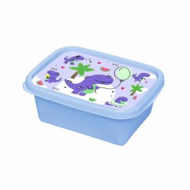 Imagem de Kit 24 Potes Organizador 220ml Dinossauro Azul Infantil - JAGUAR
