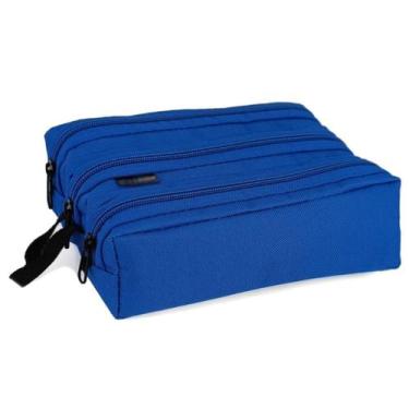 Imagem de Estojo Escolar Infantil 3 Divisórias Bolsinha Porta Lapis Caneta Organ