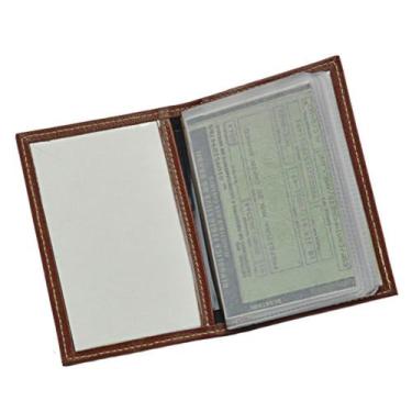 Imagem de Porta Documentos de Veículo AQUA em Couro Galvani, Marrom Pinhão
