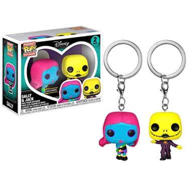 Imagem de Funko Nightmare Before Christmas Sally & Jack Black Light 2 Pack Pocket Pop Exclusive