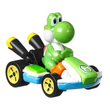 Imagem de Hot Wheels Replacement Part Inspired by Mario Kart Circuit Track Set GCP27 - Replacement Yoshi Car
