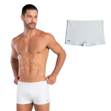 Imagem de 300.05 Mash Sunga Boxer Lisa Adulto com Vivo Lateral, GG, Branco