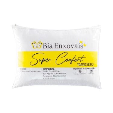Imagem de Travesseiro Confort Percal 180 Fios Fibra Siliconizada 70cm X 50cm - 1 Unidade