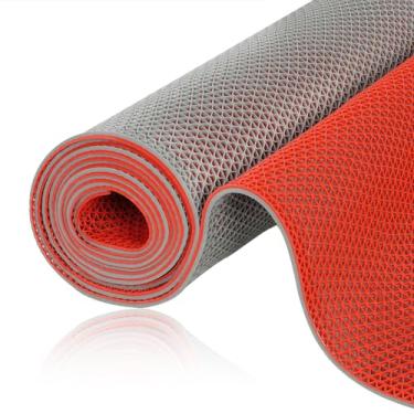 Imagem de TEEMO 1 tapete de piscina para deck 0,9 x 3 m, tapete de drenagem de borracha antiderrapante para piso de piscina e banheiro, tapete antiderrapante colorido de dupla face para suprimentos internos ao