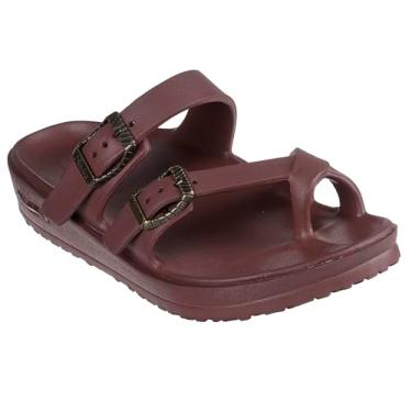 Imagem de Skechers Sandália feminina com laço no dedo do pé, Ferrugem, 40