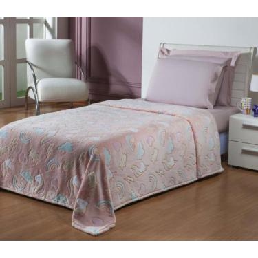 Imagem de Cobertor INFANTIL estampado BRILHA NO ESCURO manta flannel  - SAFIRA E