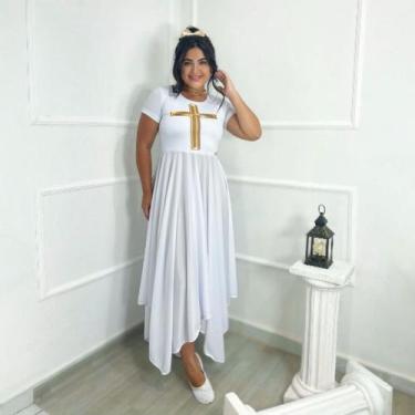 Imagem de Vestido de Dança Coreografia Plus Size Cruz Moda Evangélica - MISS FLO
