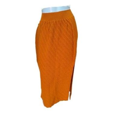 Imagem de Saia Longa Inverno Tricot Premium Moda Evangélica Quentinha-Feminino