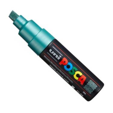 Imagem de Posca PC-8K VERDE METÁLICO - Ponta Chanfrada  Uniball