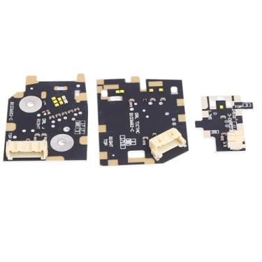 Imagem de 3 peças de LED branco direito DRL placas de farol de corrida diurna para Range Rover Velar 2018 2019 2020 2021 Angel Eyes Luz de corrida diurna DRL Módulo de substituição B103682-C B101272-C B101272-C