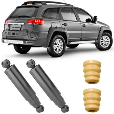 Imagem de 2 Amortecedor Palio Weekend Adventure 2001 a 2015 Traseiro e Kit