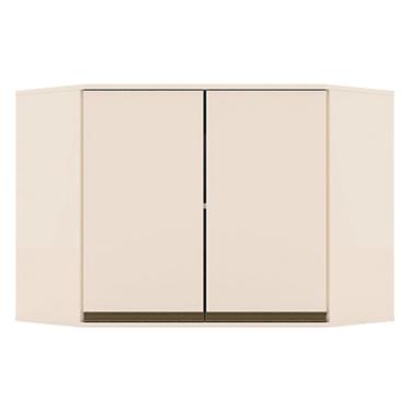 Imagem de Armário Aéreo Canto Oblíquo 2 Portas Connect Off White – Henn