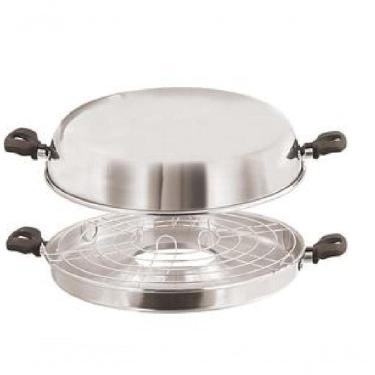 Imagem de Churrasqueira De Fogão Alumínio Panela Grelha s/ Fumaça