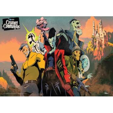 Imagem de MIGHTYPRINT Criadores de tendências – DC Comics – Comandos de criaturas – Arte chave – Arte de parede durável 61 cm x 17 – NÃO feito de papel – Oficialmente licenciado colecionável