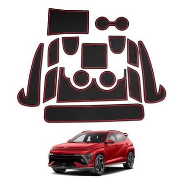 Imagem de Acessórios de carro SHAOHAO para 2024 2025 Hyundai Kona Red