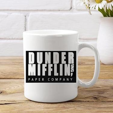 Imagem de Bioprocess Caneca de café branca engraçada The Boss Office dupla face impressa 325 ml