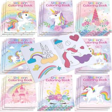 Imagem de Livros de colorir Faccito 24 unidades para crianças com tema animal