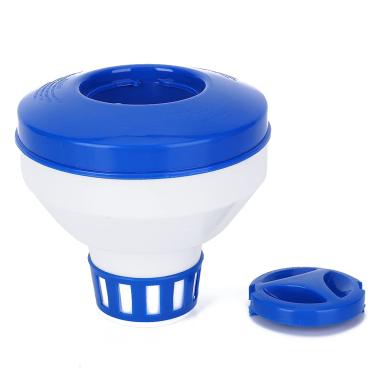 Imagem de Material plástico durável do equipamento flutuante da limpeza automática do distribuidor químico da piscina para a associação e os termas como as imagens mostradas 1PCS